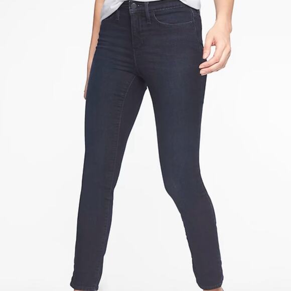 ATHLETA Overdye Wash Sculptek Skinny‎ Mid Rise Denim Jean Pants Bottoms Size 2P - Picture 1 of 11